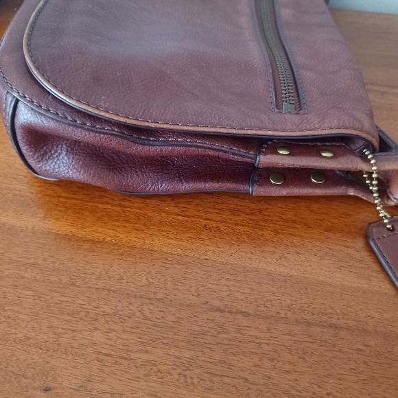 FOSSIL Brown Leather Crossbody Bag - Picture 6 of 14